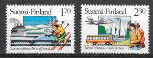 filatelia trenes Finlandia 1987