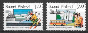 filatelia trenes Finlandia 1987