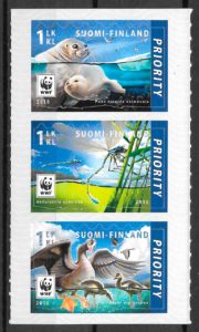 filatelia coleccion wwf Finlandia 2016