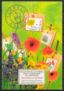 filatelia flora Francia