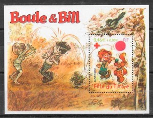 colección sellos cruz roja Francia 2002