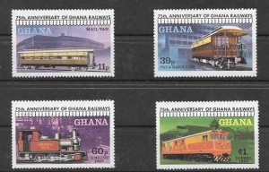 trenes de Ghana 1978