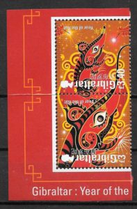 coleccion sellos ano lunar Gibraltar 2020