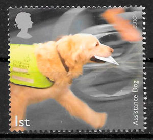 coleccion sellos perros Gran Bretana 2008