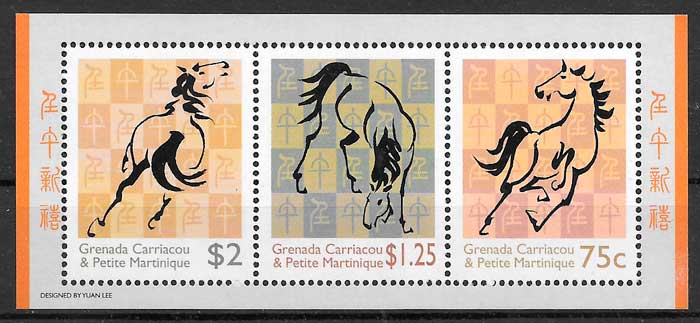 sellos ano lunar Grenadines