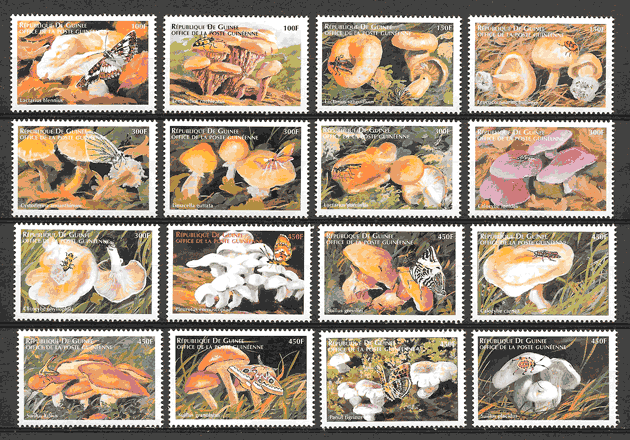 colección sellos setas Guinea 1999