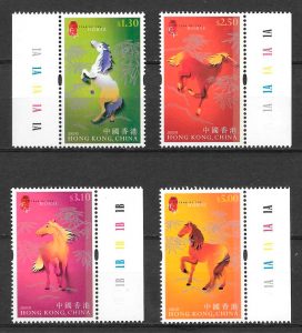 sellos año lunar Hong Kong 2002