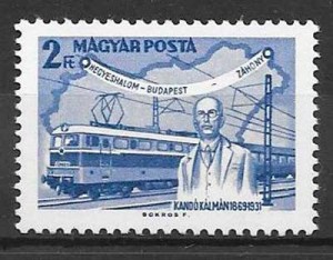 sellos trenes Hungría 1968