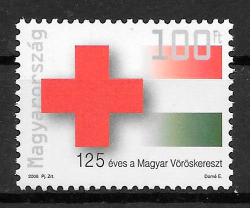 sellos cruz roja Hungria 2006