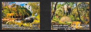 colección sellos fauna India 2015