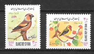 colección sellos fauna Irán 2001