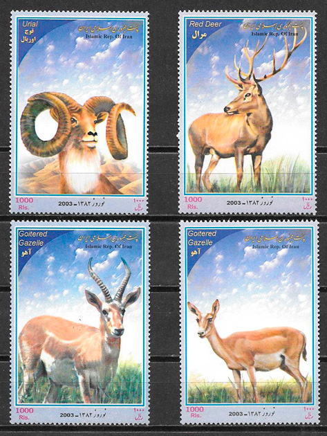 sellos fauna Irán 2003