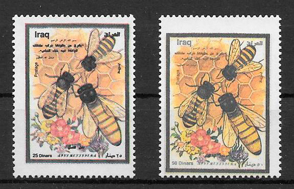 colección sellos fauna Iraq 1999