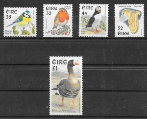 sellos colección fauna Irlanda 1997