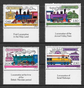 sellos trenes Israel 1977
