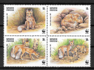 filatelia wwf Kirhiztán 1999