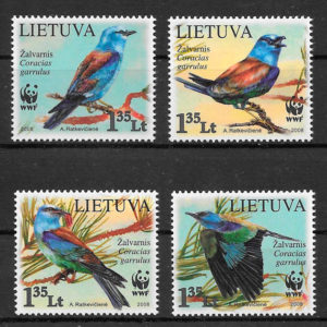 sellos wwf Lituania 2008