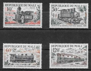 filatelia trenes Mali 1972