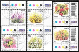 coleccion sellos flora Malta 2003