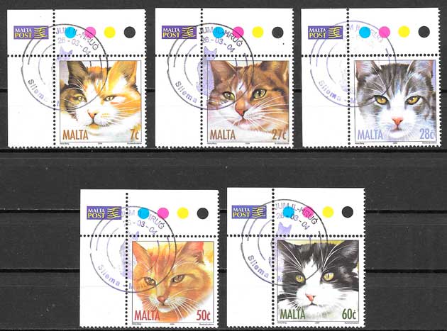 selos gatos Malta 2004