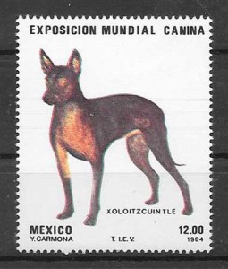 sellos perros México 1984