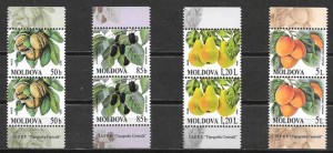 Sellos frutas Moldavia 2009