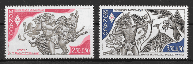 colección sellos cruz roja 1982