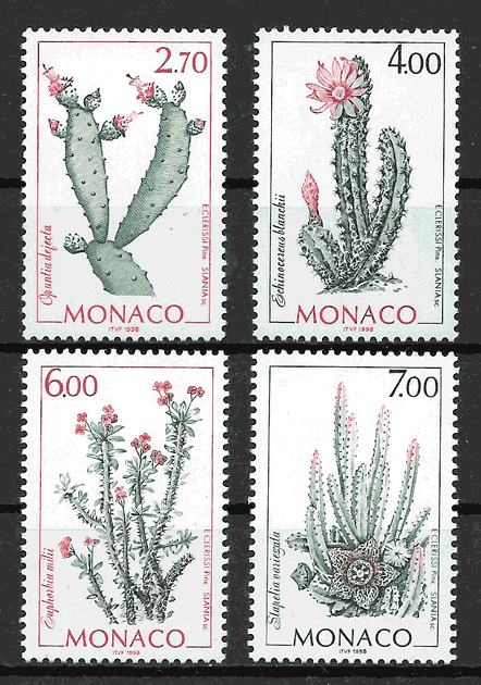 filatelia flora Monaco 1998