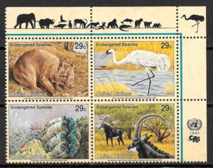 sellos fauna Naciones Unidas New York 1993