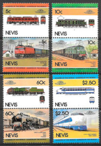 sellos trenese nevis 1984