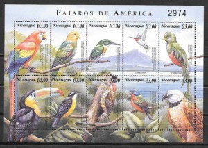 sellos fauna Nicaragua 2000