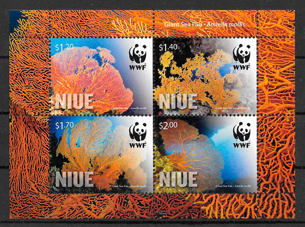 sellos wwf Niue 20012