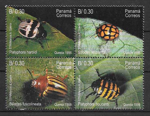 sellos Panama 1998 fauna