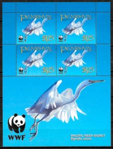 filatelia fauna wwf Penrhyn 2008