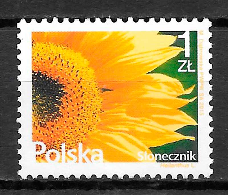 filatelia flora Polonia 2015