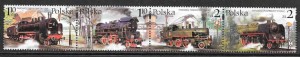 sellos trenes Polonia 2002