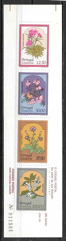 sellos flora Portugal Madeira 1983
