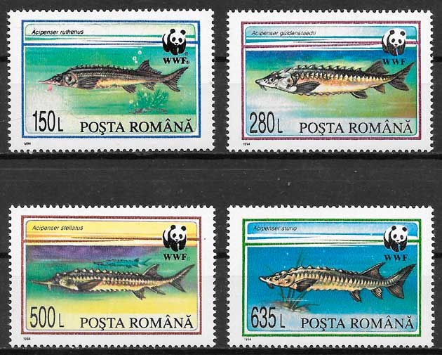 filatelia coleccion fauna wwf Rumania 1994