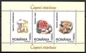 filatelia setas Rumania 2003