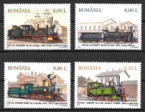 sellos trenes Rumania 2011
