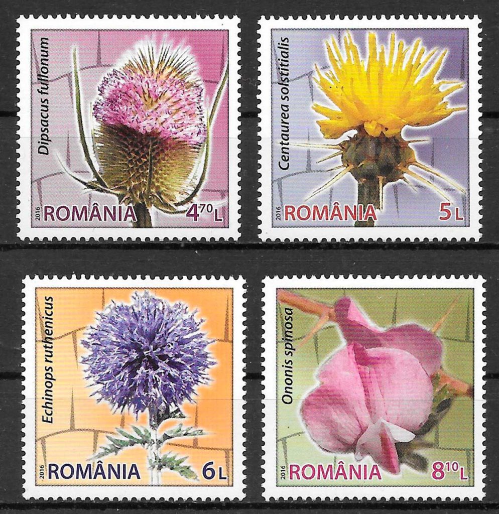 sellos flora Rumania 2016