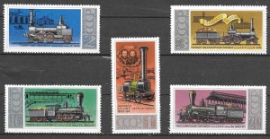 Filatelia Rusia 1978 trenes