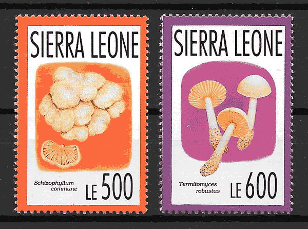 sellos setas Sierra Leona 1992