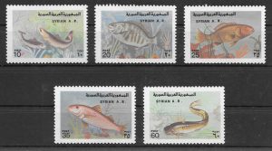 filatelia fauna Siria 1978