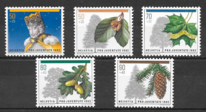 filatelia navidad Suiza 1992