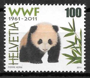 filatelia fauna wwf Suiza 2011