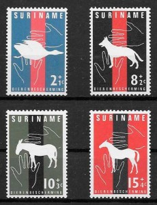 filatelia fauna Surinam 1962