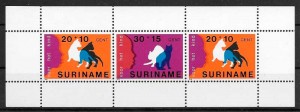 filatelia gatos y perros Surinam 1978