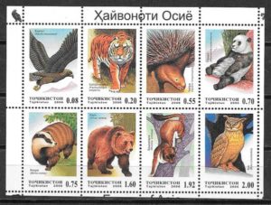 filatelia wwf Tajikistan 2006