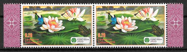 sellos flora Tatjikistan 2020